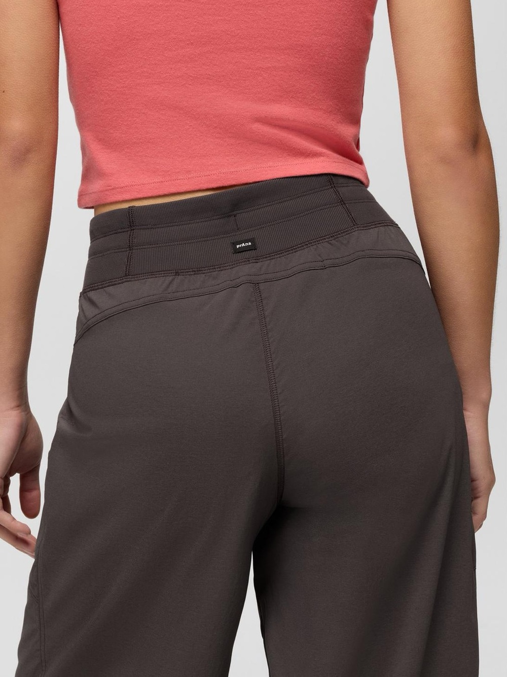 prAna Breathe Active Jogger Pants Charcoal Cropped- Gray/Green - Size XS